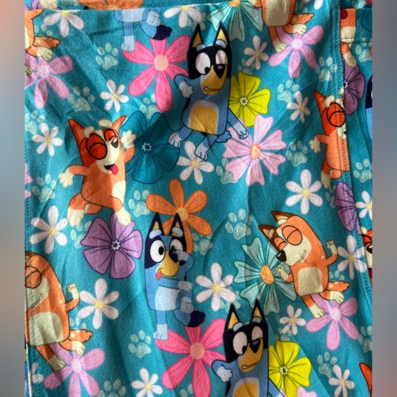 Bluey Leggings Mum & Dad Floral Pattern Print Women's Size 22-26 - Picture 4 of 5